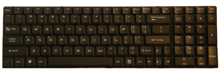 Glossy Black keyboard