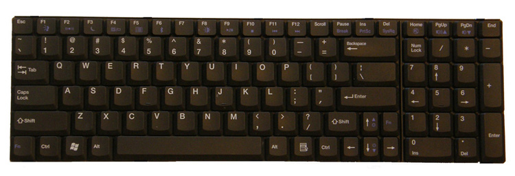 Matte Black keyboard