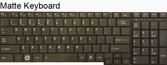 Matte Flat Black keyboard
