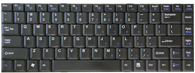 Matte Black keyboard style
