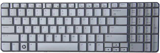 Silver keyboard style