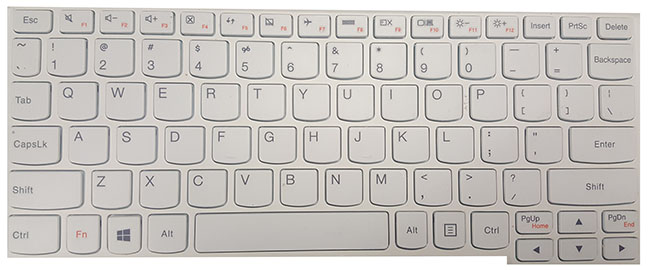White keyboard style