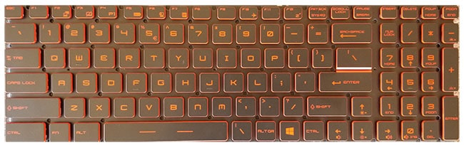 Keyboard layout